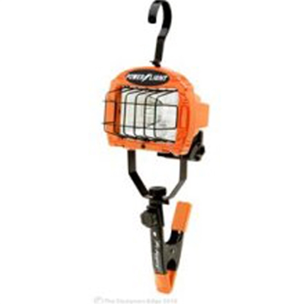 Southwire Halogen Work Light, 250 Watt, with Heavy Duty Clamp, Swivel Hook, On/Off Switch, 18/3 5' Cord L845